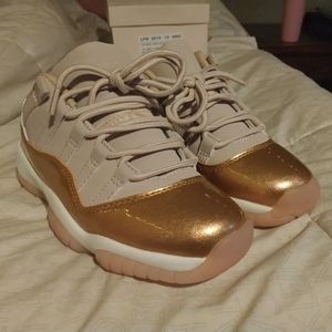 Rose Gold Jordan 11's